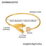 color: Z450-Gold Zircon Bangle