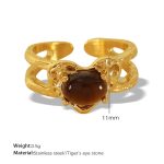 color: JZ18 Gold US Size 7 (Non-adjustable)