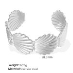 color: SZ243S Adjustable Silver Bangle