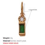 color: PJ282GNG Green Stone Gold Pendant