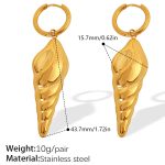 color: EH679G Gold Earrings