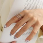 color: A093-Steel Color Spring Ring / size: Open Adjustable