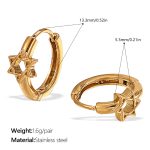 color: EH1060G Gold Small Hoop Earrings