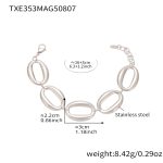 color: TXE353-Steel Color Bracelet 16+3cm