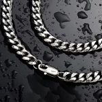 color: 9mm Wide Stainless Steel Steel Color / size: 18cm Bracelet