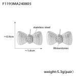 color: F1193-Steel Color Earrings