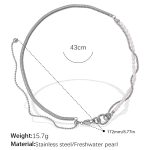 color: XL818WES Freshwater Pearl Necklace