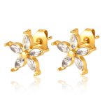 color: Flower Stud Earrings