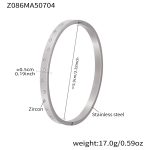 color: Z086-Steel Color Zircon Bangle