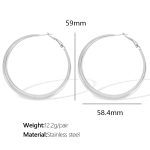 color: EH02 Silver Hollow Earrings