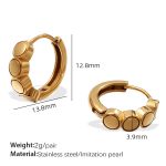 color: EH880G Gold Earrings