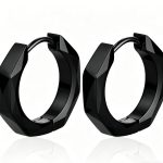 color: Flat Octagon Black 1 PC MS-089
