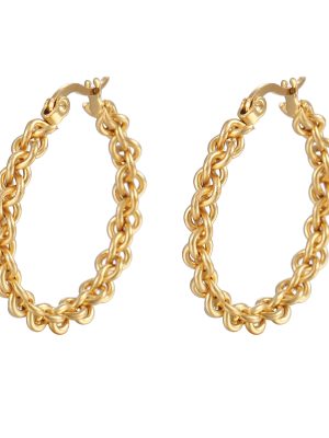 Round Multi-Strand Twisted Stainless Steel Women's 18K Earrings Vintage Simple Ear Clip
