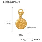 color: D179-Gold Round Pendant 2