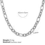 color: XL392S Silver Necklace