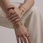 Dopamine Transparent Cut Glass Small Steel Ball Bracelet Elegant Bracelet Fine Jewelry Ornament Women