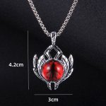 color: Big Eye Red + Stainless Steel Chain