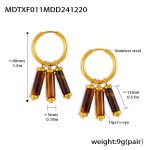 color: TXF011-Gold Earrings