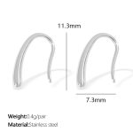 color: EH814 Silver Earrings
