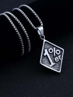 3% triangular geometric cross necklace stainless steel vintage pendant ornaments