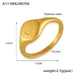color: A111-Gold Ring / size: US 6