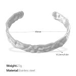 color: SZ278S65MM Silver Bangle