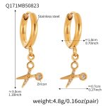 color: Q171-Gold Earrings