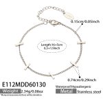 color: E112-Steel Color Bracelet 16+5cm