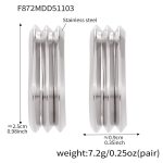 color: F872-Steel Color Earrings