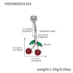 color: H003-Steel Color Post Length 11.4mm Post Thickness 1.55mm