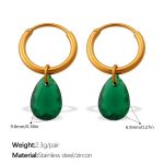 color: EH1267GNG Green Zircon Earrings