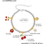 color: E156-Mixed Color Bracelet 17.5+5cm