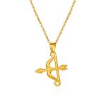 color: Cupid's Arrow Necklace Gold MS-631