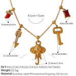 color: XL787CRG7 Multi-element Necklace