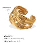 color: JZ131G7 Gold Non-adjustable Ring