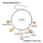 color: TXE402-Mixed Color diy Bracelet 16+5cm