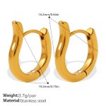 color: EH1350G Gold Earrings