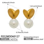 color: F052-Gold Earrings