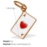 color: PJ514RDG Red Enamel Gold Pendant