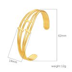 color: Size 3 Gold Bangle