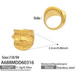 color: A688-Gold Ring / size: US 7