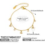 color: TXE557-Gold Bracelet 17+5cm