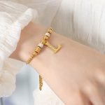 color: E414-Gold Bracelet -L