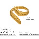 color: A525-Gold Ring / size: US 6