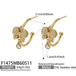 color: F1475-Gold Earrings