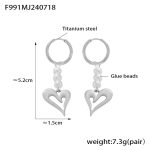 color: F991-Steel Color Earrings