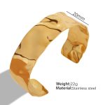 color: SZ20 Gold Adjustable Open Bangle