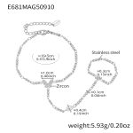color: E681-Steel Color Back-hand Chain