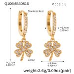 color: Q106-Gold Earrings