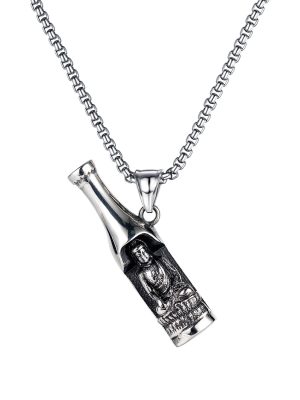 Bottle Opener Creative Hipster Disco Bottle Opener Beer Pendant Male and Female Personality Hip Hop Necklace Accessories